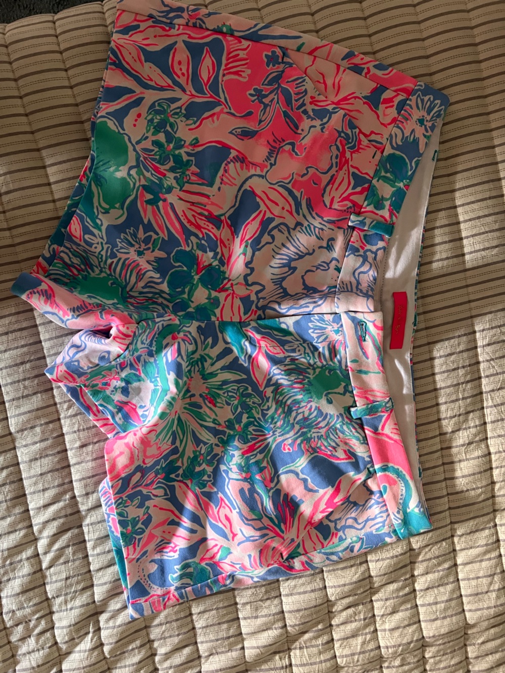 Lilly Pulitzer Girls' Floral One-Piece Swimsuit in Pink, Blue & Green
